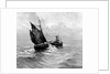 A tug towing a small sailing vessel by Bedford Lemere & Co.