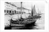 Fishing boats alongside a quay by Bedford Lemere & Co.