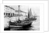 Fishing boats alongside a quay by Bedford Lemere & Co.