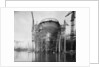 Stern view of 'Aquitania' (1914) on the stocks by Bedford Lemere & Co.