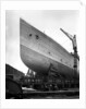 Bow view of the 'Aquitania' (1914) before launch by Bedford Lemere & Co.