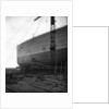 Fore part of the 'Aquitania' (1914) on the stocks by Bedford Lemere & Co.