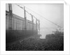 Aquitania' (1914) moving down the ways by Bedford Lemere & Co.