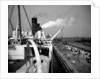 View from the Docking Bridge on the 'Aquitania' (1914) by Bedford Lemere & Co.