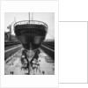 Stern view of the 'Aquitania' (1914) in drydock by Bedford Lemere & Co.