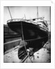 Stern view of the 'Aquitania' (1914) in drydock by Bedford Lemere & Co.