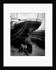 Stern view of the 'Aquitania' (1914) in drydock by Bedford Lemere & Co.