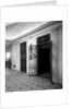 Passenger elevators in the Grand Entrance on the 'Aquitania' (1914) by Bedford Lemere & Co.