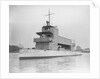 'Melik' 1897, moored off Chiswick during builder's trials by unknown