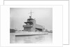 'Melik' 1897, moored off Chiswick during builder's trials by unknown