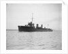 Torpedo boat destroyer HMS 'Meteor' (1914), under way in Southampton Water by unknown