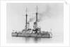 Battleship 'Bandrei Pervoswanni' (Ru, 1906) at anchor, possibly in the Portland area by unknown
