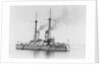 Battleship 'Bandrei Pervoswanni' (Ru, 1906) at anchor, possibly in the Portland area by unknown
