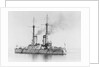 Battleship 'Bandrei Pervoswanni' (Ru, 1906) at anchor, possibly in the Portland area by unknown