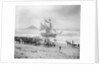Jeune Hortense aground on the beach at Mounts Bay by Gibson & Sons of Scilly