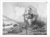 View of Brunel's 'Great Eastern' prior to her 1858 launch by unknown