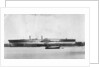 View of Brunel's 'Great Eastern' prior to her 1858 launch by unknown
