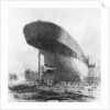 View of Brunel's 'Great Eastern' prior to her 1858 launch by Unknown