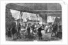 Unloading tea ships in the East India docks by unknown