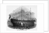 The hulk 'Warrior' (1781) anchored off Woolwich by unknown