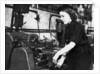 A Wren using a turning machine in the Second World War by Unknown