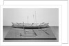 Six-oared American whaleboat, starboard broadside by unknown