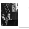 Delighted children on board the pleasure steamer 'Golden Eagle'as it passes beneath Tower Bridge by unknown