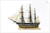 Frigate, port broadside by unknown
