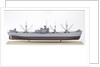 'A J Cassatt', starboard broadside by John R. Haynes