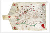 Portulan chart of Mediterranean Sea and NE Atlantic, this is the oldest portulan in the National Maritime Museum's collections by Jacopo Bertran