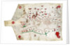 Portulan chart of Mediterranean Sea and NE Atlantic, this is the oldest portulan in the National Maritime Museum's collections by Jacopo Bertran