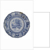 Dinner plate of the 'Arctic Scenery' pattern by unknown