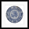 Dinner plate of the 'Arctic Scenery' pattern by unknown