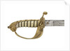 Solid half-basket hilted sword, which belonged to Vice-Admiral McClure (1807-1873) by Gillott & Hasell