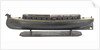 Full hull model of a floating battery gunboat (circa 1850); model is decked by unknown