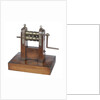 Metal bar rolling and branding machine by unknown
