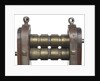 Metal bar rolling and branding machine by unknown