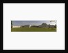 Panoramic view of National Maritime Museum, Queen's House and the Royal Observatory (ROG), with visitors on lawns by National Maritime Museum