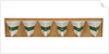 Sectional model depicting six bows by unknown