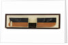 Bow and stern of 19th century warship by unknown