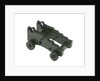 Gun carriage model by unknown
