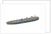 Waterline model; Miniature model by Reginald Carpenter