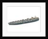 Waterline model; Miniature model by Reginald Carpenter