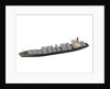 Waterline model; Miniature model by Reginald Carpenter