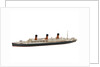 Waterline model; Miniature model by Reginald Carpenter