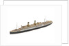 Waterline model; Miniature model by Reginald Carpenter