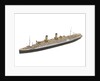 Waterline model; Miniature model by Reginald Carpenter