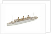 Waterline model; Miniature model by Reginald Carpenter