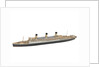 Waterline model; Miniature model by Reginald Carpenter