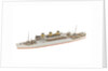 Waterline model; Miniature model by Reginald Carpenter